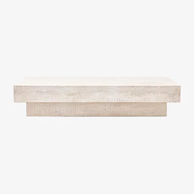 Perch and Parrow Seville Mango Coffee Table in Whitewash