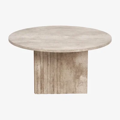 Pagazzi Elkton Wood Veneer Groove Detail Coffee Table