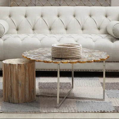 Pagazzi Rabia Natural Agate Coffee Table