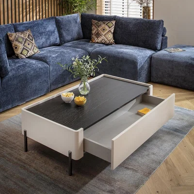 Quatropi Newton Coffee Table Matte Space Grey 120x64cm