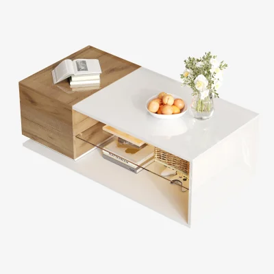 The Range Hollow coffee table with Open Storage - White