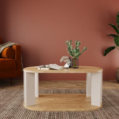 The Range Ursula Coffee Table  - Warm Oak and Grey
