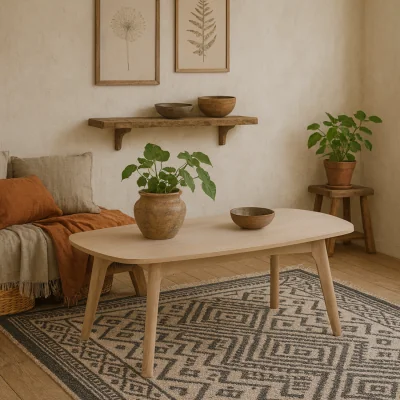 The Range Mossbloom Scandi Coffee Table - Natural