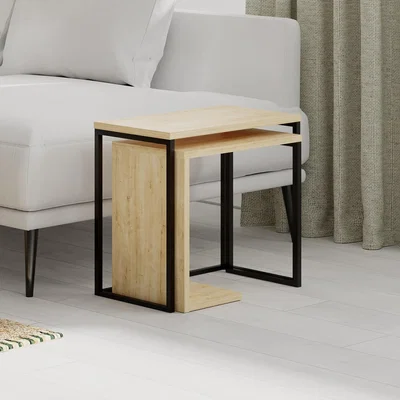 The Range Zigosh Modern Coffee Table Multipurpose - Oak