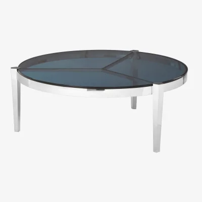 The Range Piermount Round Coffee Table - Silver