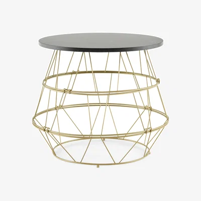 The Range Round Modern Coffee Table  - Gold