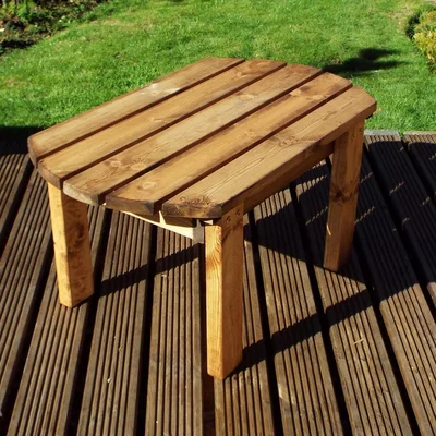 The Range Hand Made Chunky Rustic Wooden Traditional Coffee Table - Natural