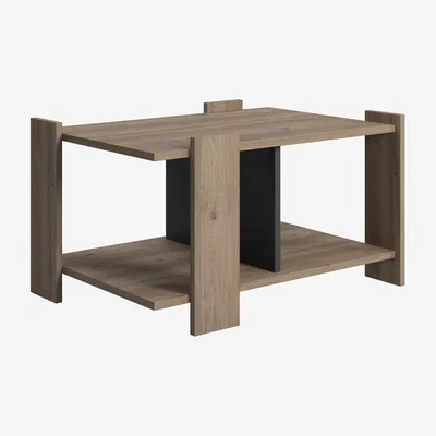 The Range Ruby 2 Colour Coffee Table, Oak - Ruumstore - Varna Oak/Anthracite