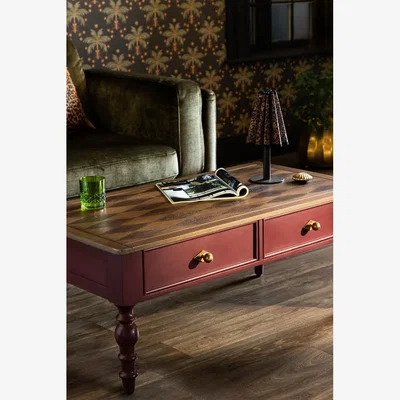 Rockett St George Emporium Brick Red Coffee Table