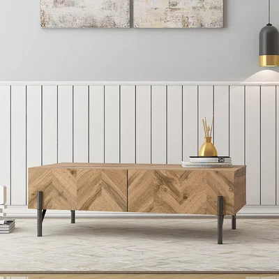 The Range LV37 Coffee Table - Walton Oak
