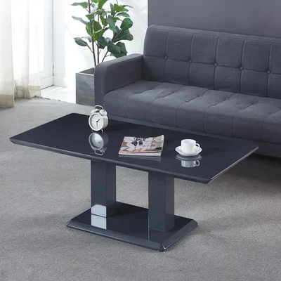 The Range Rocco MDF Gloss Coffee Table - Grey Matte