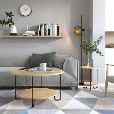 The Range Corro Modern Coffee Table Multipurpose - Oak
