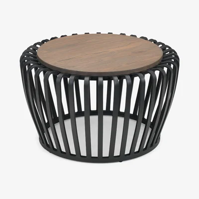 The Range Washington Round Coffee Table - Elm/Black