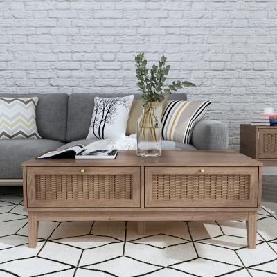 The Range Rattan Bordeaux Coffee Table - Brown