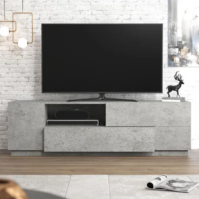 The Range Parkham TV Unit Grey  - Grey