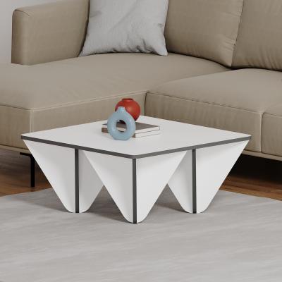 The Range Diamond Modern Coffee Table Multipurpose - White