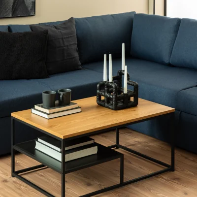 The Range Gila Coffee Table with Open Shelf in Oak - Oak