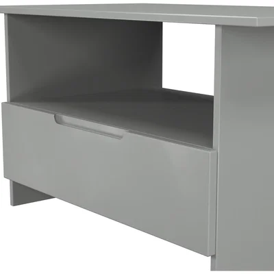The Range Milan Ready Assembled Bottom Drawer Coffee Table - Dusk Grey