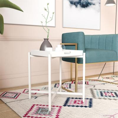 The Range Coco White Coffee Table With Removable Tray - White