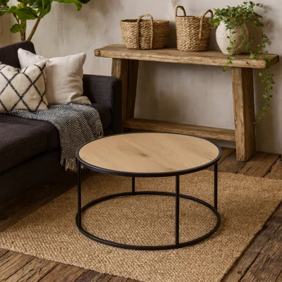 The Range El Paso Round Coffee Table diameter x height - Natural