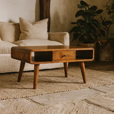 The Range Ostuni Mango Wood Coffee Table Chestnut - Brown