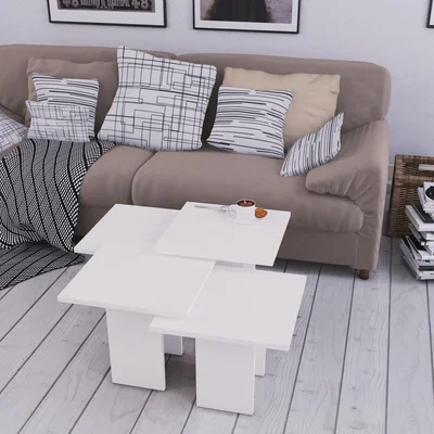 The Range Grade Modern Coffee Table Multipurpose - White