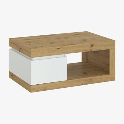 The Range Luci 1-Drawer Coffee Table - White