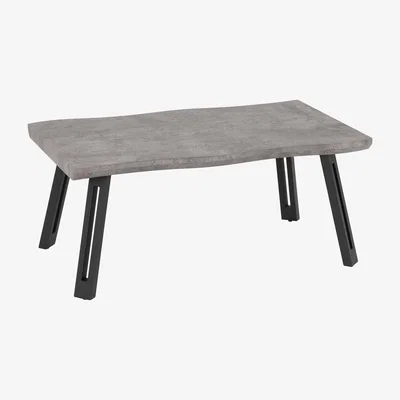 The Range Quebec Wave Edge Coffee Table - Concrete Effect