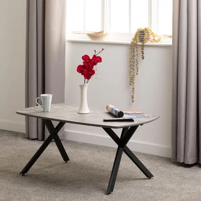 The Range Athens Oval Coffee Table - Concrete effect