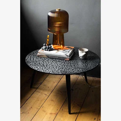 Rockett St George Black Leopard Love Coffee Table