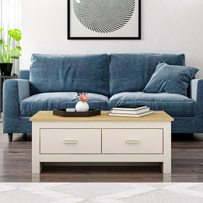 The Range Lexington Coffee Table - Cream / Gold
