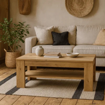 The Range Wyld Haus Brimble Oak Coffee Table - Natural Matt Finish - Natural