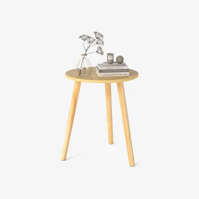 The Range Round Coffee Table Side Table - Natural