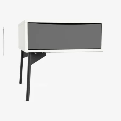 The Range Wyld Haus Nordborg Coffee Table, Grey-and-White Matt Finish - Grey