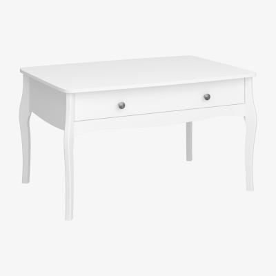 The Range Baroque 1 Drawer Coffee Table - White