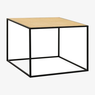 The Range Depok Rattan And Metal Coffee Table - Black