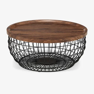 The Range Smithson Storage Coffee Table - Walnut/Black