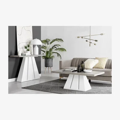 The Range Athens Grey Concrete Coffee Table - Grey