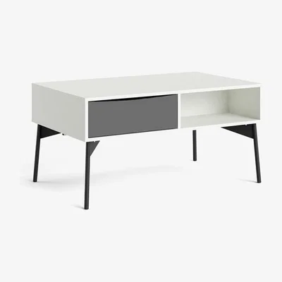 The Range Fur 1-Drawer Coffee Table - White