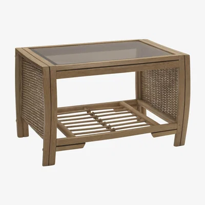 The Range Manila Cane Coffee Table Light Oak - Light Oak