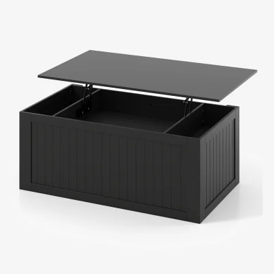 The Range Costway Farmhouse Lift Top Coffee Table A - Black