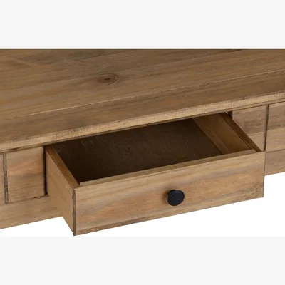 The Range Panama Coffee Table 1 Drawer  - Natural Wax