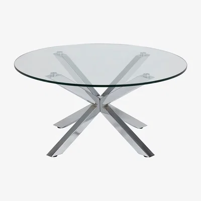 The Range Heaven Coffee Table  - Clear and Chrome