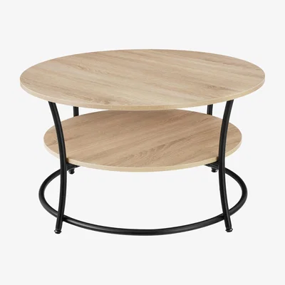The Range Coffee Table Cromford  - Industrial Wood Light, Oak Sonoma