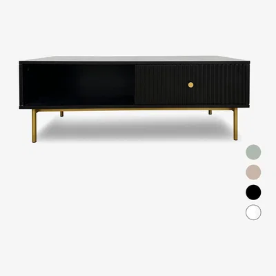The Range Devon Coffee Table with Drawer - Sage