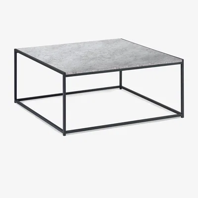 The Range Staten Square Coffee Table - Concrete Effect