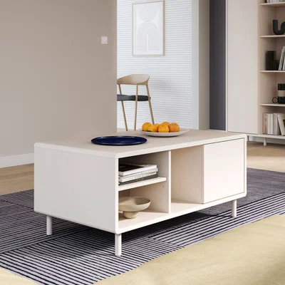 The Range Playly Coffee Table with Open Shelf and Door - Sand