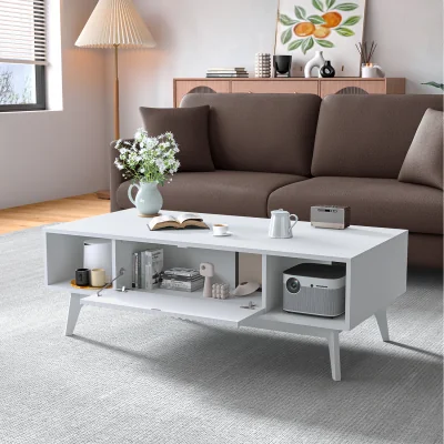 The Range Minimalist Centre Coffee Table - White