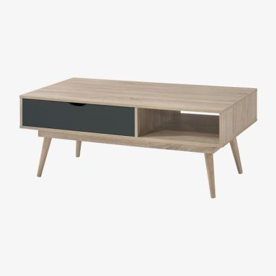 The Range Alford One Drawer Coffee Table - Sonoma Oak & Grey