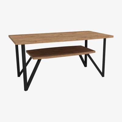 The Range Orion 50 Coffee Table with Storage Shelf - Atlantic Pine